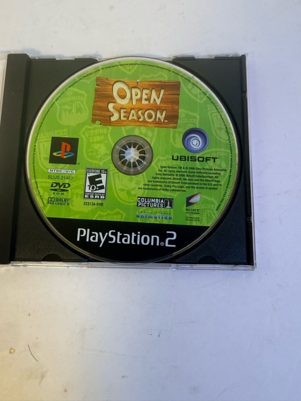 Sony PlayStation 2 Open Season Disc - Green Artwork